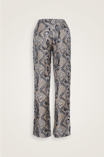 Tutti Frutti Cream Silk Pajama Pants - 2