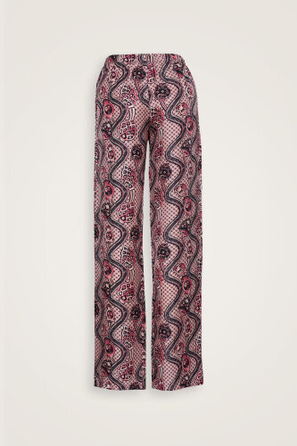 Tutti Frutti Pink Silk Pajama Pants - 2