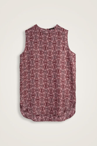 Twist Coral Silk Tank Top - Imannoor (1)