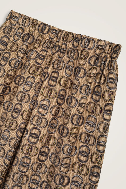 Twist Gold Silk Trousers - 3