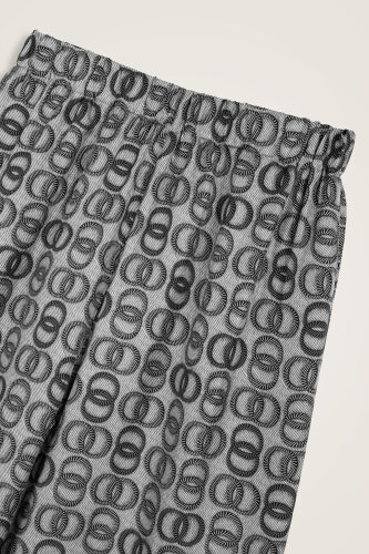 Twist Gray Silk Trousers - 3