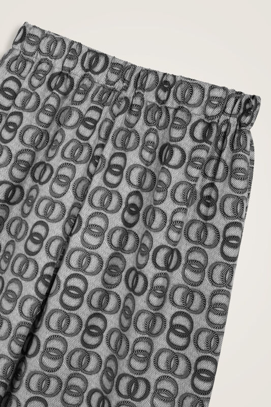 Twist Gray Silk Trousers - 3