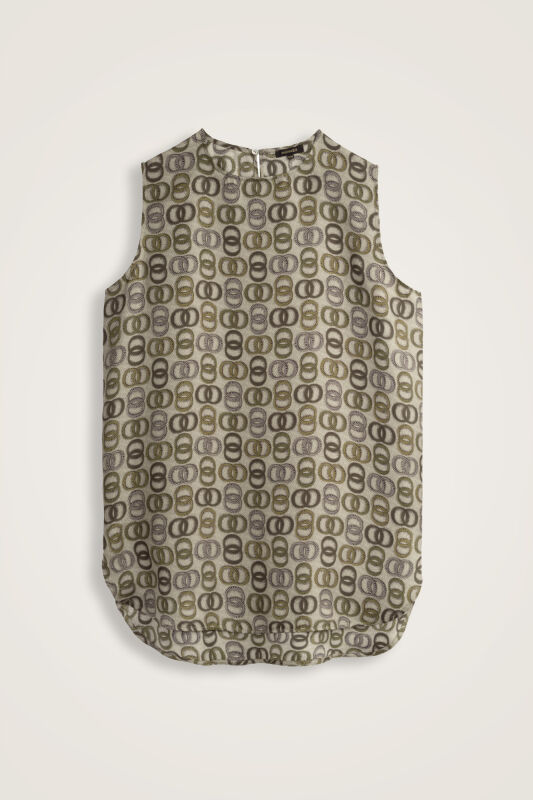 Twist Khaki Silk Undershirt - 2