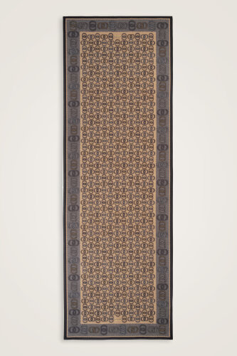 Twist Noor Beige Cotton Floss Shawl - Imannoor