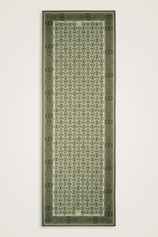 Twist Noor Khaki Cotton Floss Shawl - 1