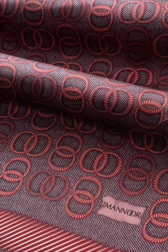 Twist Red Crepe Silk Scarf - Imannoor (4)