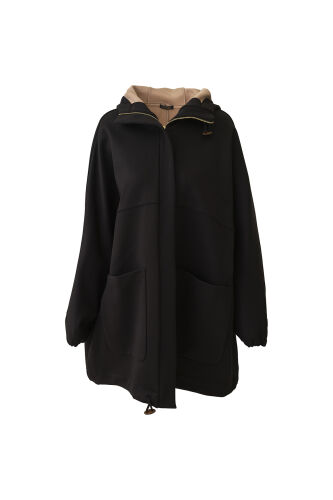 Two-Tone Black Coat 