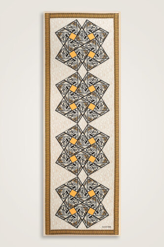 Uçurtma Krem Pamuk İpek Şal 70x209 - Imannoor (2)