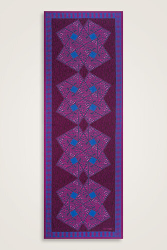 Uçurtma Mor Pamuk İpek Şal 70x209 - Imannoor (2)