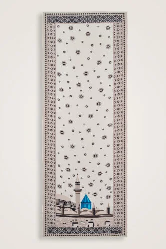 Vuslat White Flush Viscose Shawl - 2