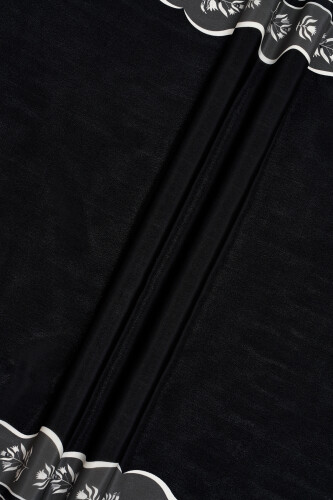 Waterfall Silk Shawl Black - 3