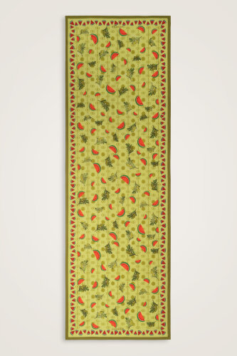 Watermelon Green Floss Viscose Shawl 