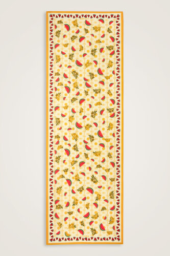 Watermelon Yellow Floss Viscose Shawl 