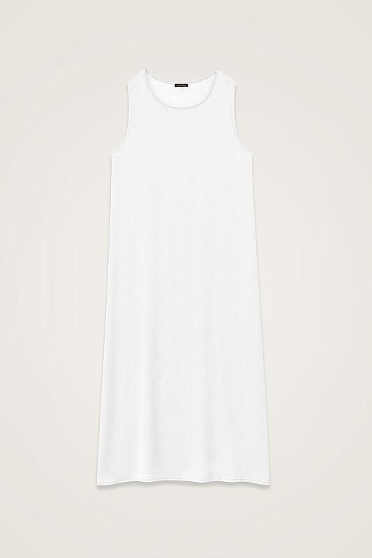 White Lined Dress - 1