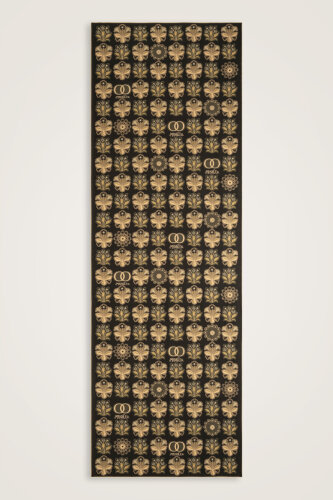 Wildflower Coffee Cotton Silk Scarf - Imannoor (1)