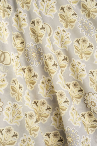 Wildflower Yellow Cotton Silk Scarf - Imannoor (4)