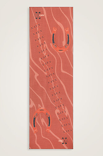 Wind Trace Salmon Crepe Silk Scarf 