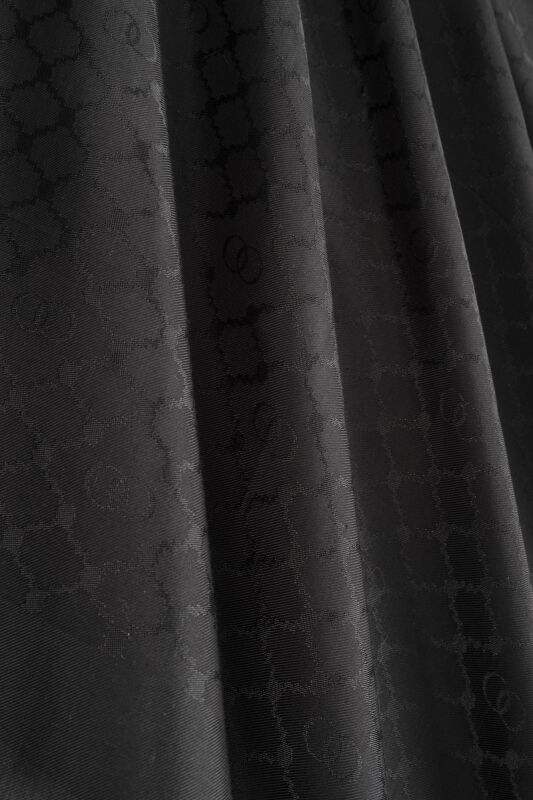 Window Lattice Black Ramy Jacquard Shawl - 3