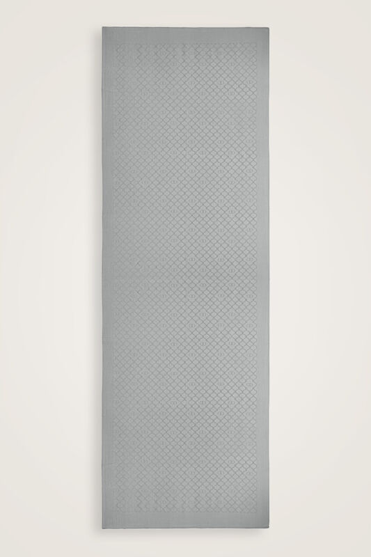 Window Lattice Gray Ramy Jacquard Shawl - 1