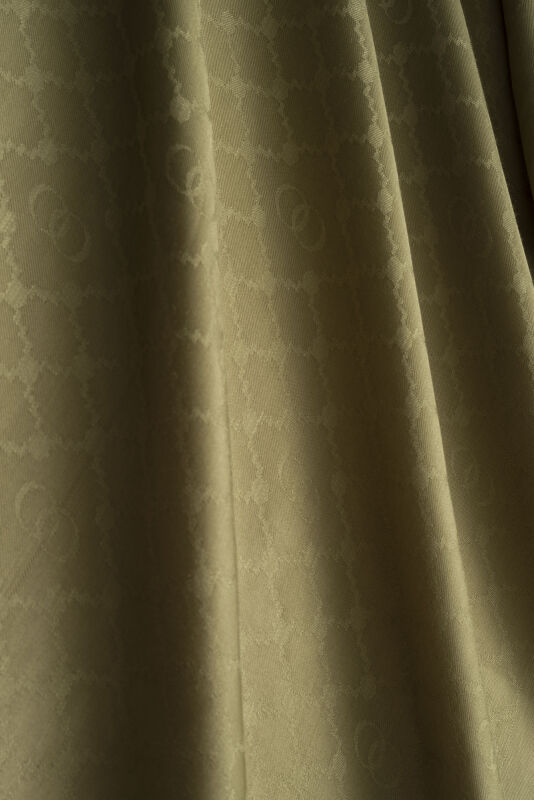 Window Lattice Khaki Ramy Jacquard Shawl - 2