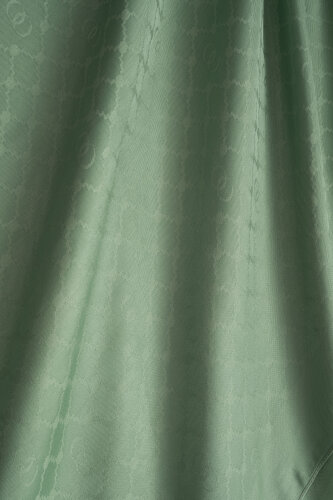 Window Lattice Mint Green Ramy Jacquard Shawl - Imannoor (1)