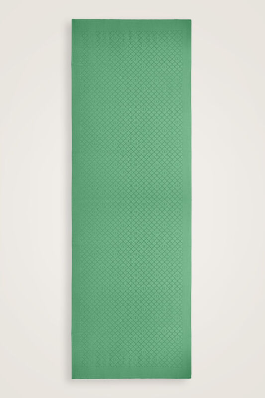 Window Lattice Mint Green Ramy Jacquard Shawl - 1