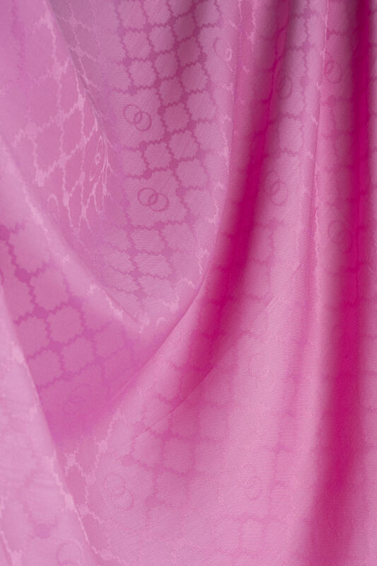 Window Lattice Pink Ramy Jacquard Shawl - 2