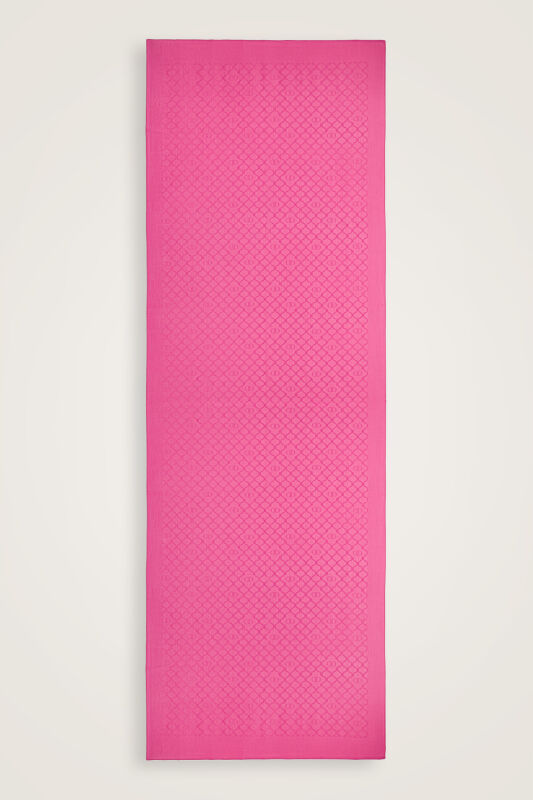 Window Lattice Pink Ramy Jacquard Shawl - 1