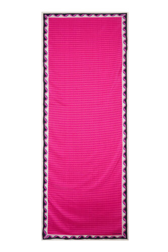 Wings of Love Fuchsia Viscose Flush Shawl - 2