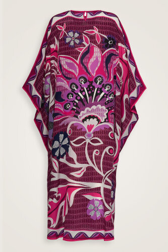 Wings of Love Pink Silk Kaftan - Imannoor (1)