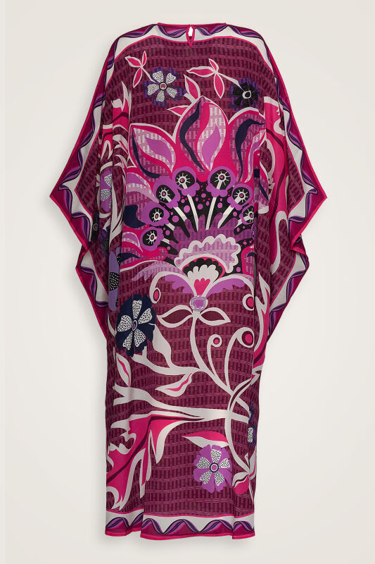 Wings of Love Pink Silk Kaftan - 2