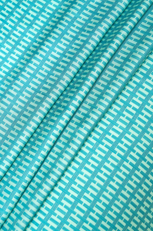 Wings of Love Turquoise Viscose Flush Shawl - 6