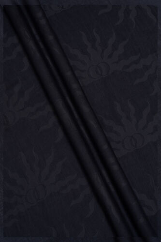 Winter Sun Tencel Wool Viscose Shawl Black - 3