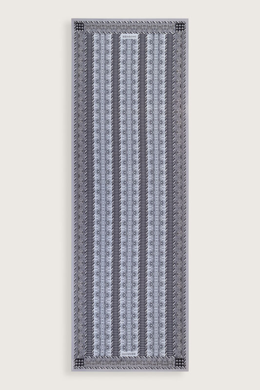 Wire Dark Gray Floss Viscose Shawl - 2