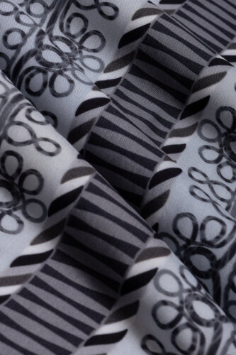 Wire Dark Gray Floss Viscose Shawl - Imannoor (4)