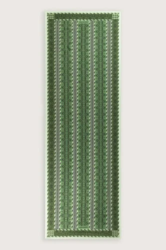 Wire Green Floss Viscose Shawl - Imannoor (1)