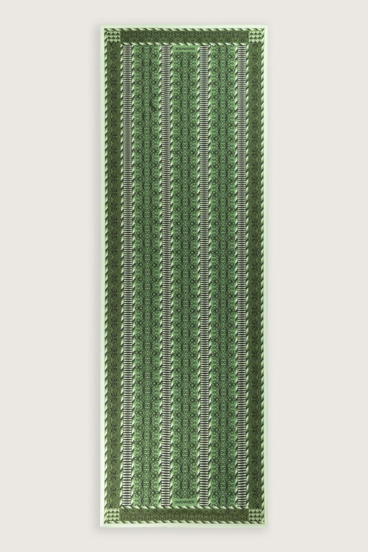 Wire Green Floss Viscose Shawl - 2