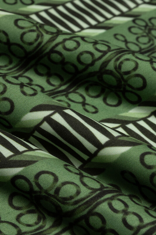 Wire Green Floss Viscose Shawl - 4