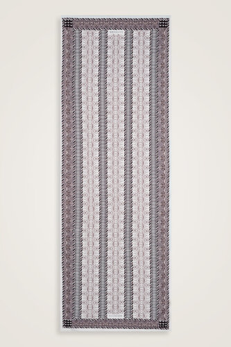 Wire Light Gray Floss Viscose Shawl - 5