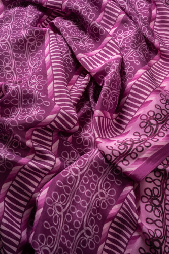 Wire Purple Floss Viscose Shawl - 4