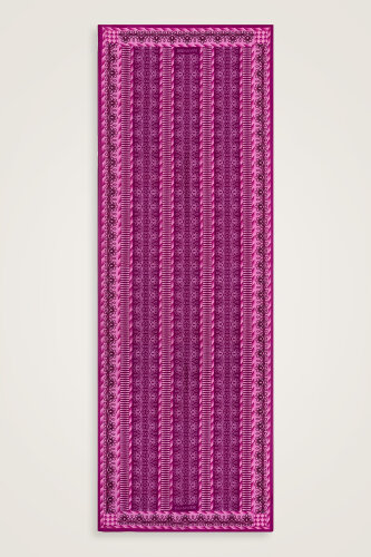 Wire Purple Floss Viscose Shawl - 2