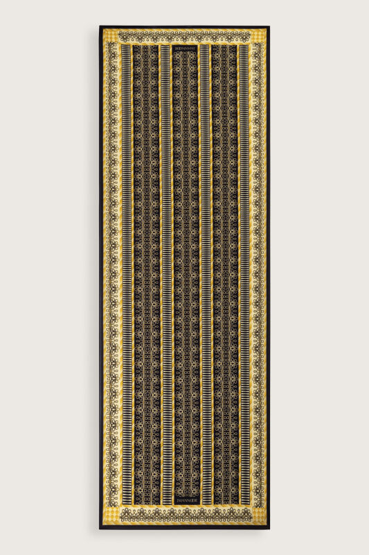 Wire Yellow Floss Viscose Shawl - 2