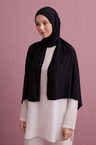 Woven Noor Black Supreme Shawl 