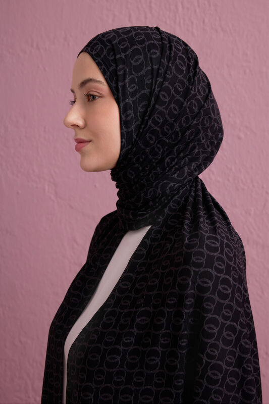 Woven Noor Black Supreme Shawl - 5