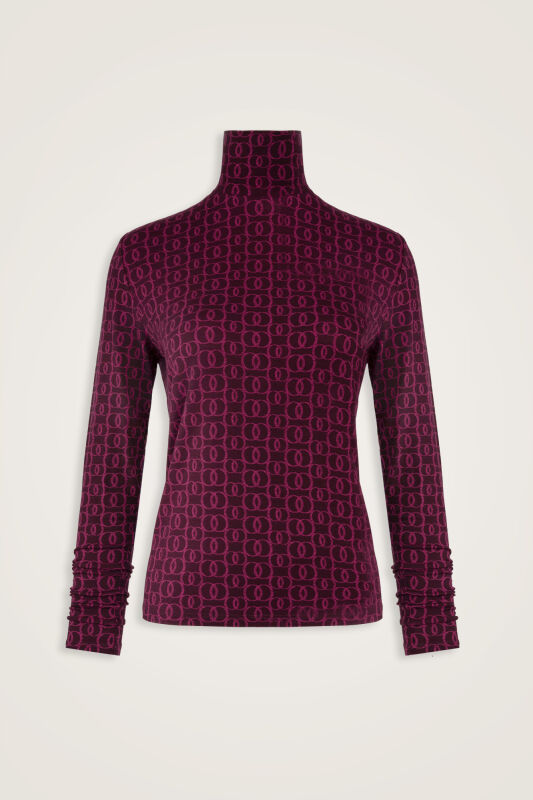 Woven Noor Burgundy Short Supreme Blouse - 1