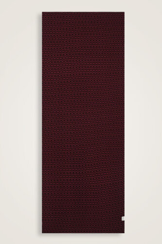 Woven Noor Burgundy Supreme Shawl - 2