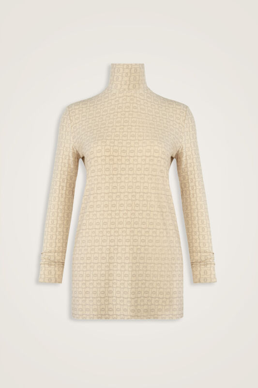 Woven Noor Cream Long Supreme Blouse - 1