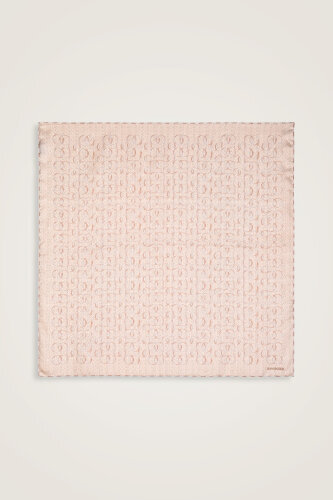 Woven Noor Cream Silk Twill Scarf 
