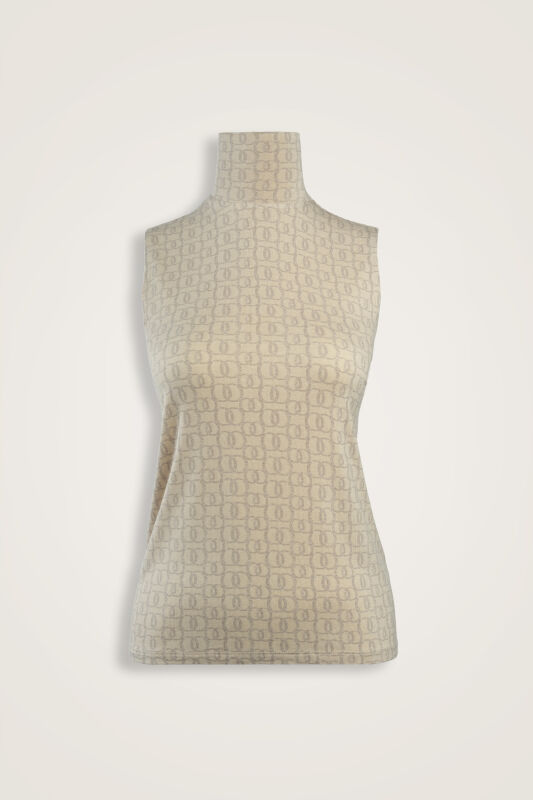 Woven Noor Cream Supreme Sleeveless Blouse - 1