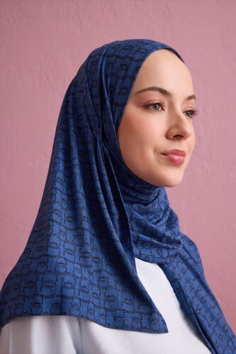 Woven Noor Indigo Supreme Shawl - 3